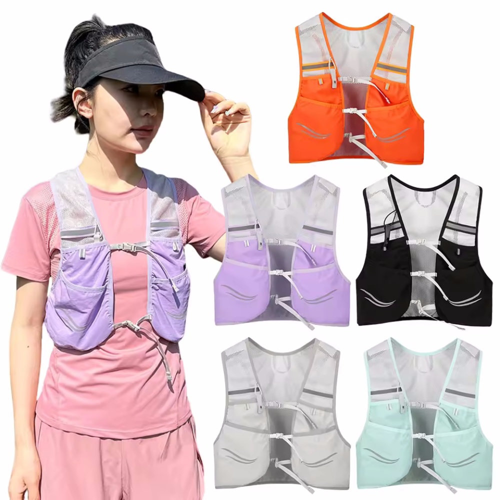 Running Hydration Vest - Reflective Running Vest Hydration Running Chest