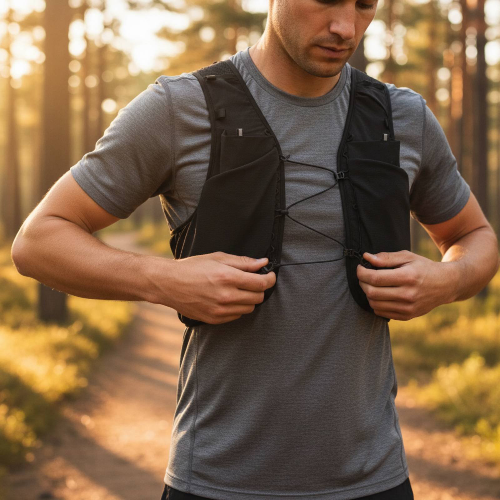 Reflective Running Gear Vest - Lightweight Running Vest Breathable Lightweight Trail