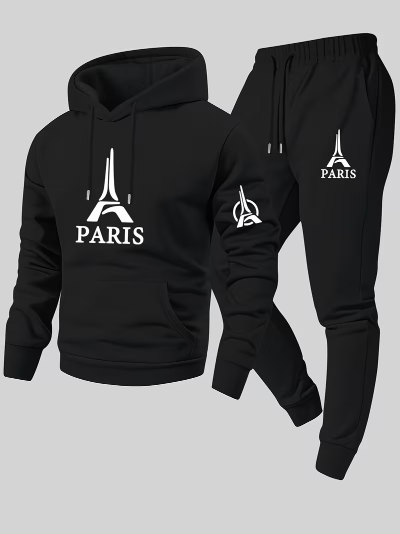 Running Gear Shop - Paris Men's Urban Casual Two-Piece Set