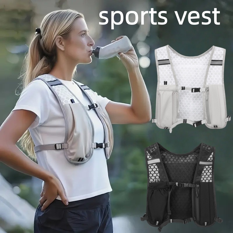 Running Hydration Vest - Unisex Running Vest Water-Resistant Breathable Backpack
