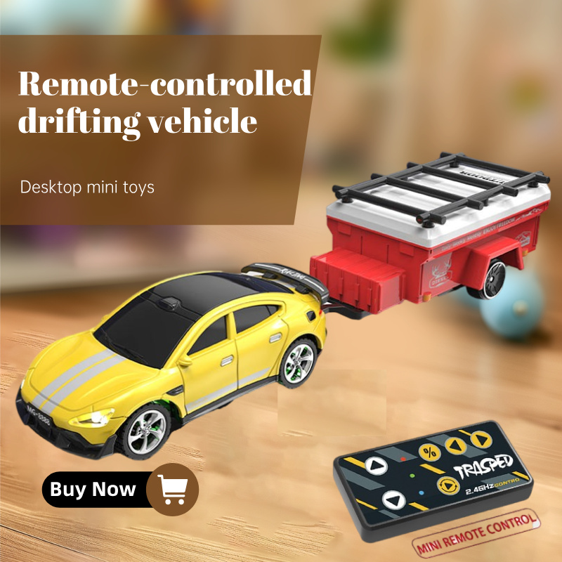 Running Gear Trailer - Mini Alloy Drift Car with Trailer