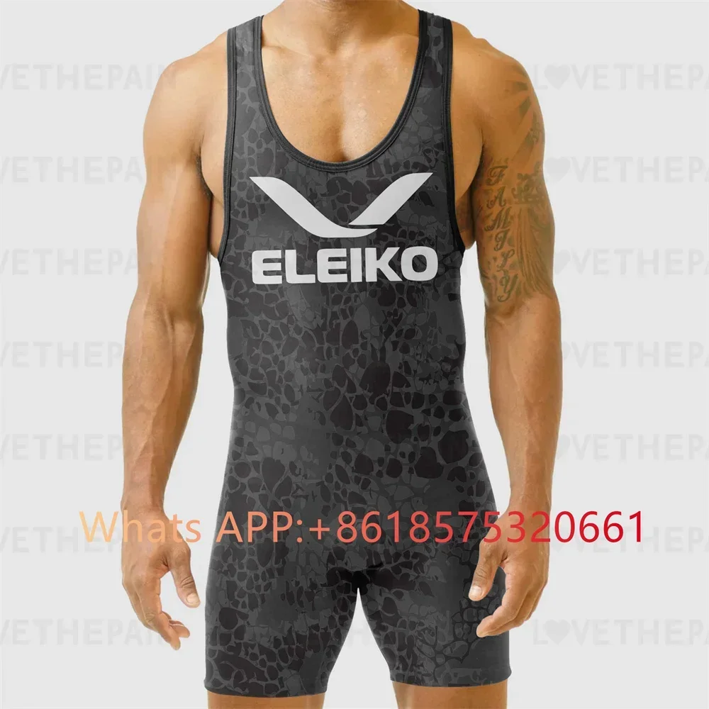 ELEIKO Mens Wrestling Singlet  - Running Gear Train ulasan dan harga