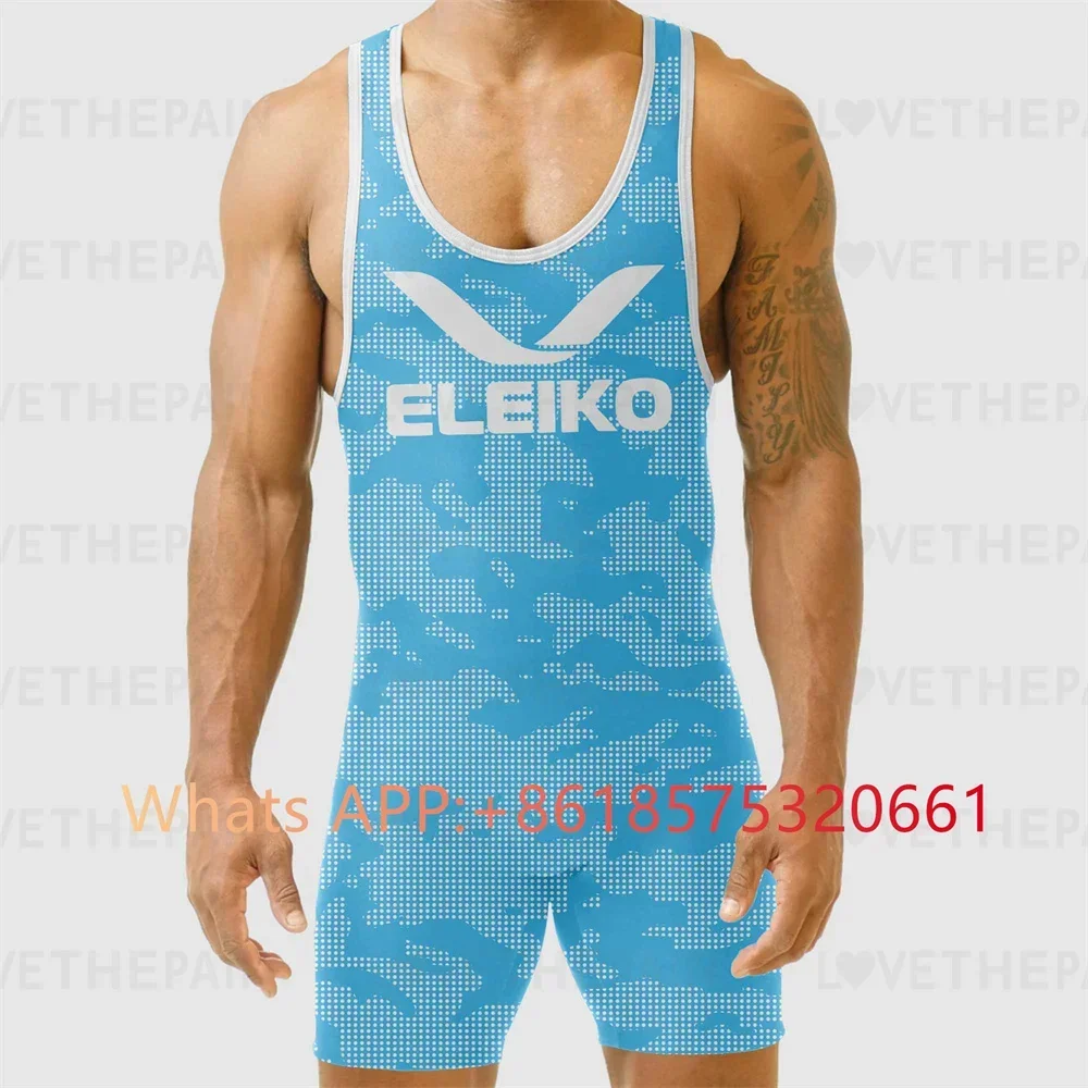 ELEIKO Mens Wrestling Singlet  - Running Gear Train ulasan dan harga