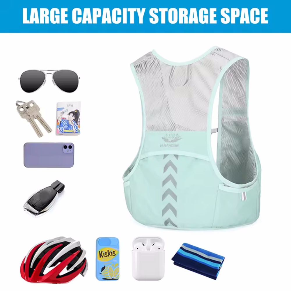 Reflective Running Vest Hydrat - Running Hydration Vest ulasan dan harga