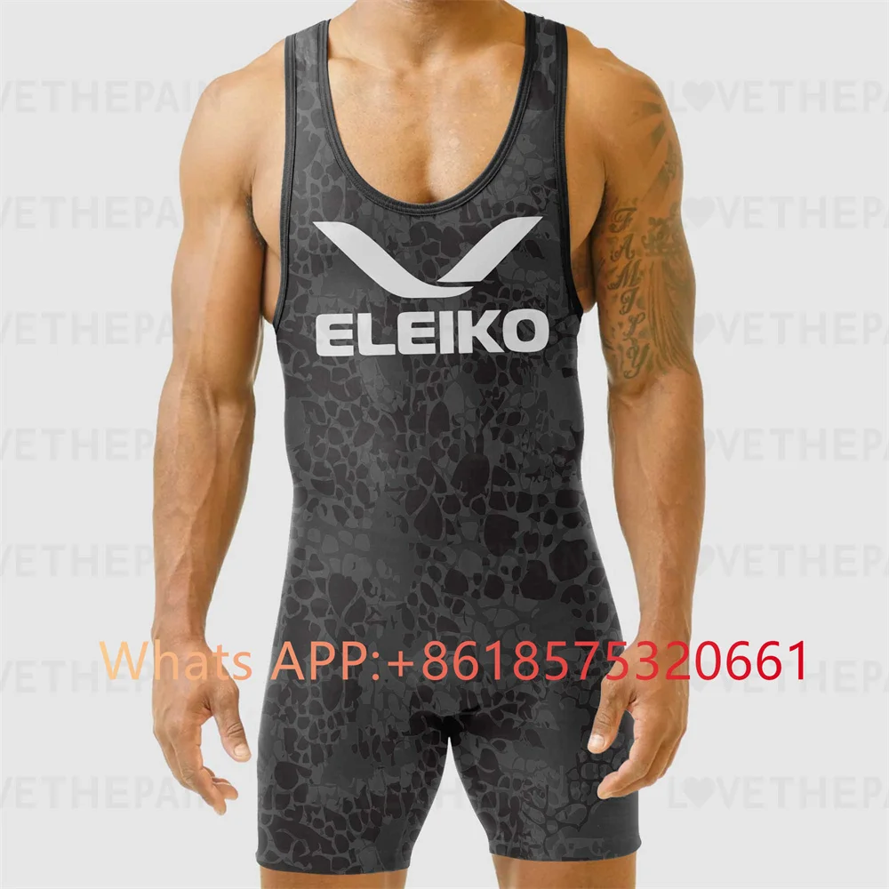 ELEIKO Mens Wrestling Singlet  - Running Gear Train ulasan dan harga