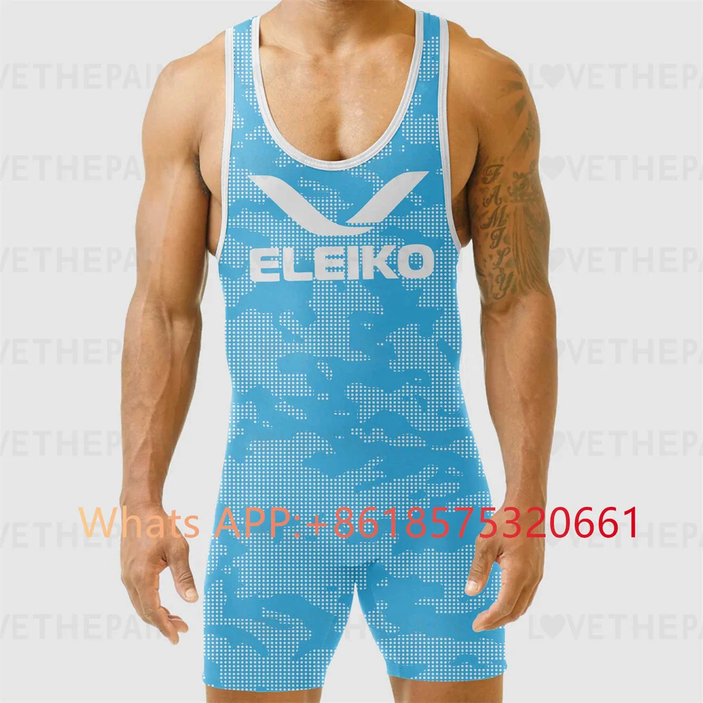 ELEIKO Mens Wrestling Singlet  - Running Gear Train ulasan dan harga