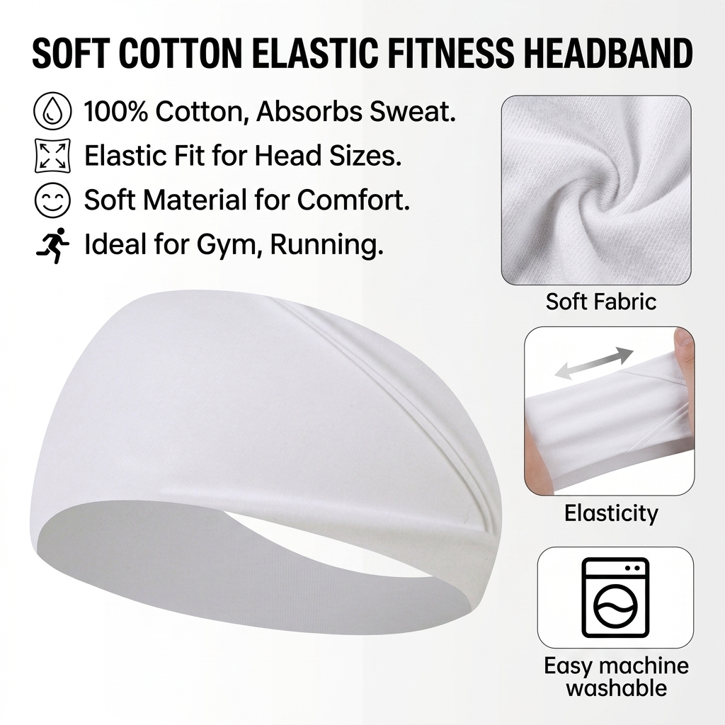 Pure Cotton Sweatband for Runn - Running Gear Headband ulasan dan harga