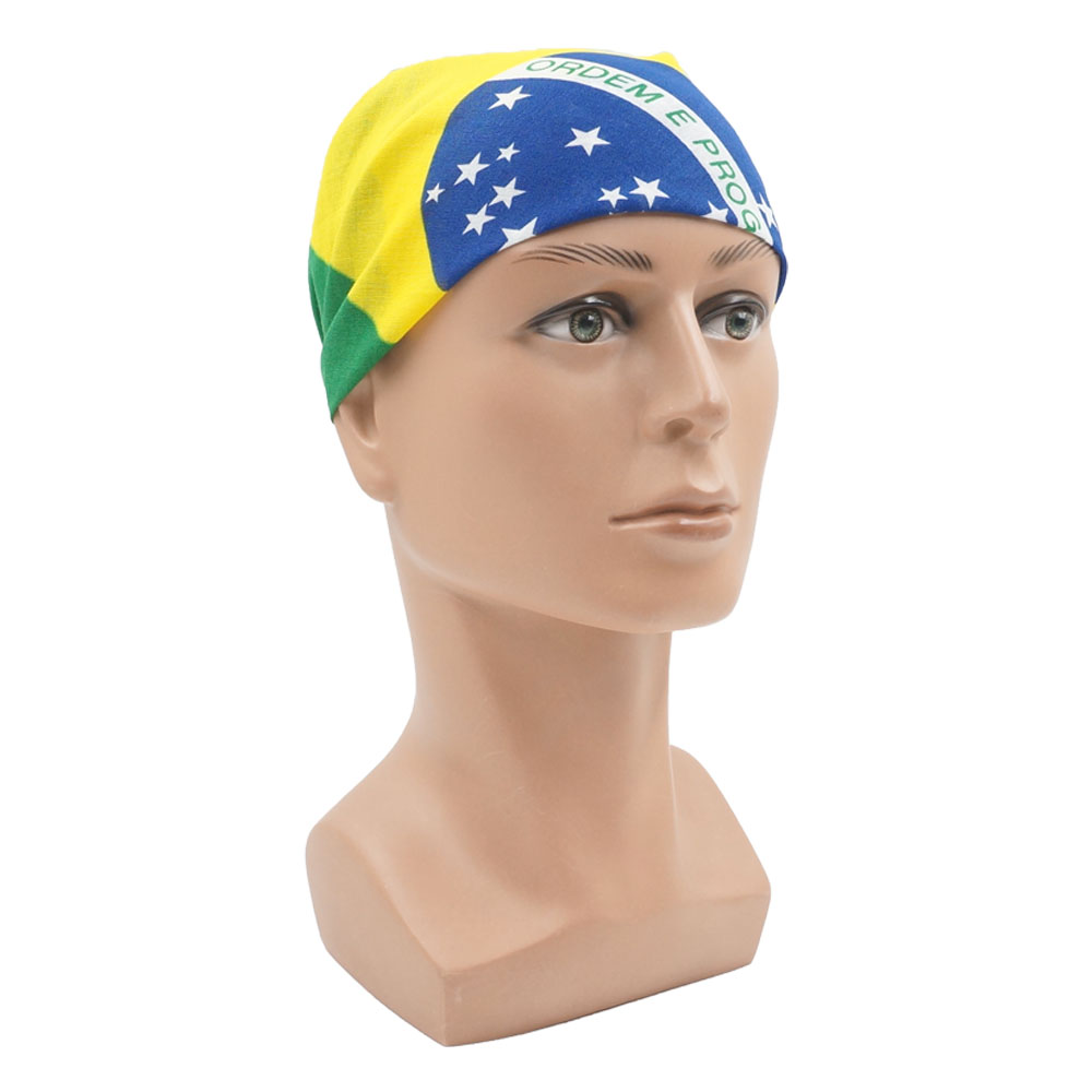 100% Cotton Flag of Brazil Ban - Running Gear Headband ulasan dan harga