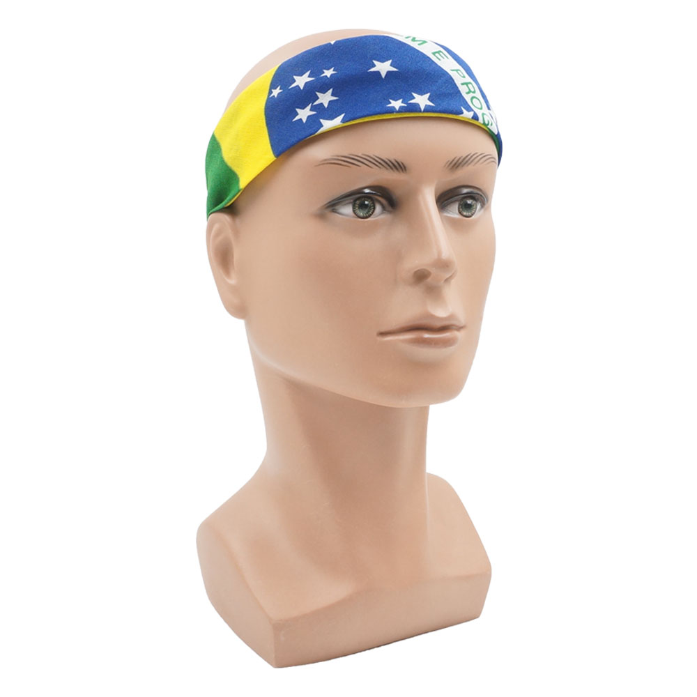 100% Cotton Flag of Brazil Ban - Running Gear Headband ulasan dan harga