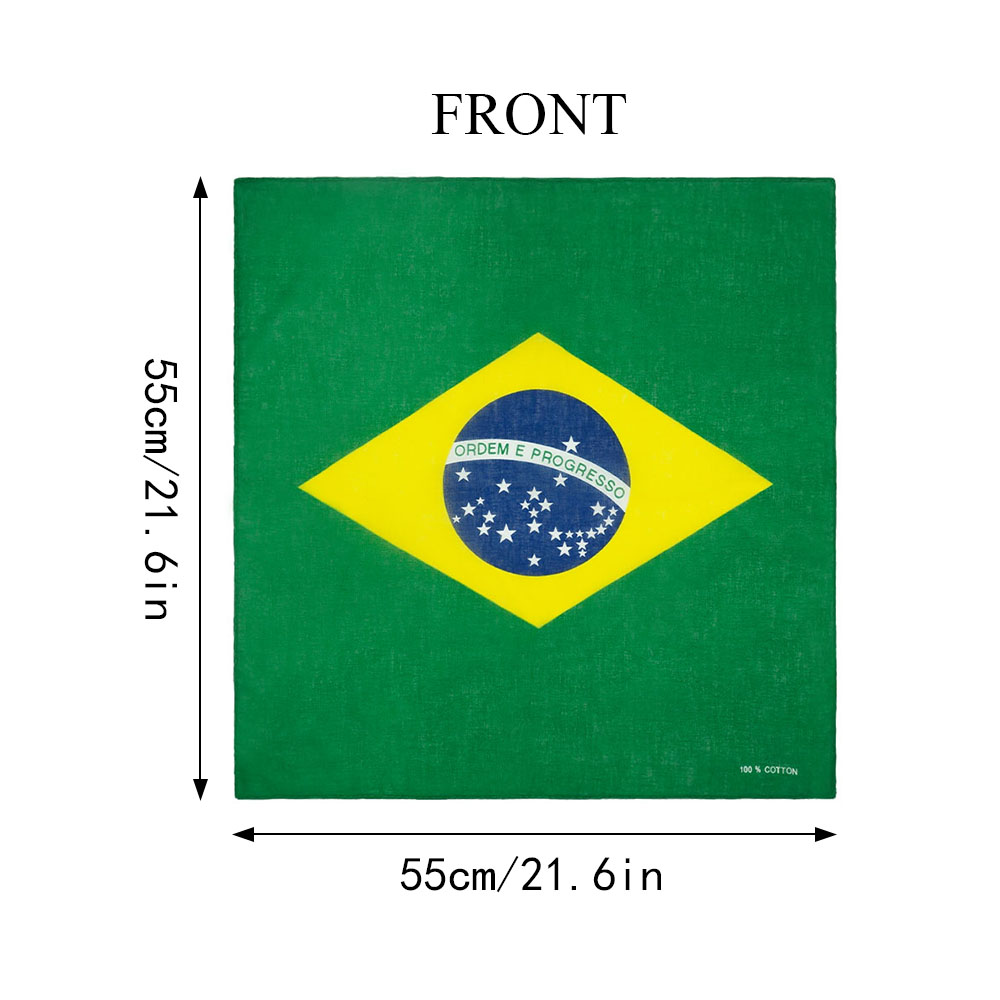 100% Cotton Flag of Brazil Ban - Running Gear Headband ulasan dan harga