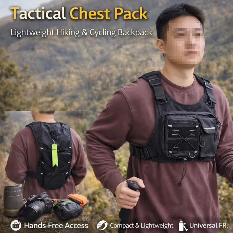 ​High-Quality Tactical Vest Ch - Reflective Running Gear Vest ulasan dan harga