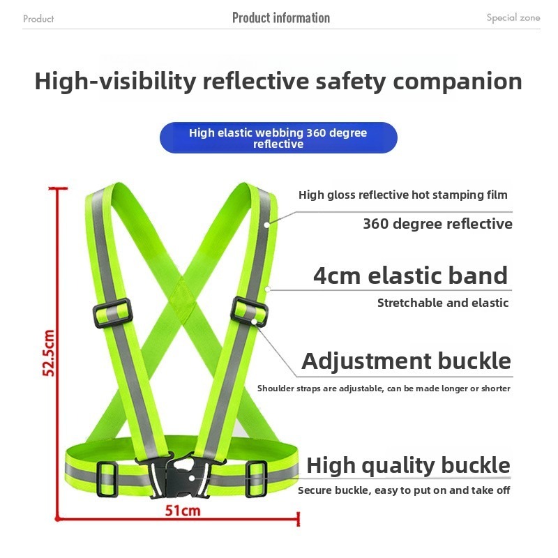 Adjustable Lightweight Reflect - Reflective Running Gear Vest ulasan dan harga