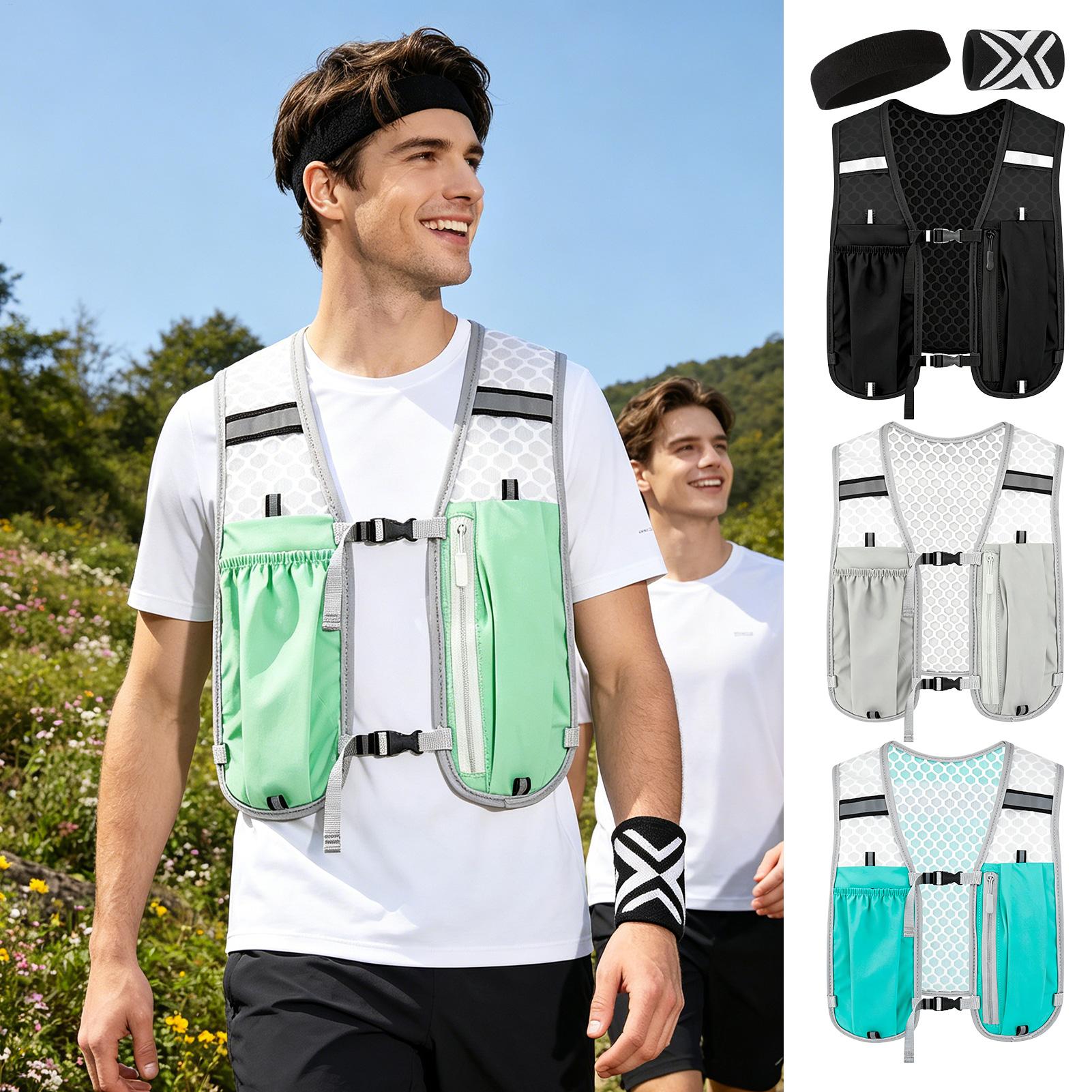Night Running Vest Sports Gear - Running Gear Headband ulasan dan harga