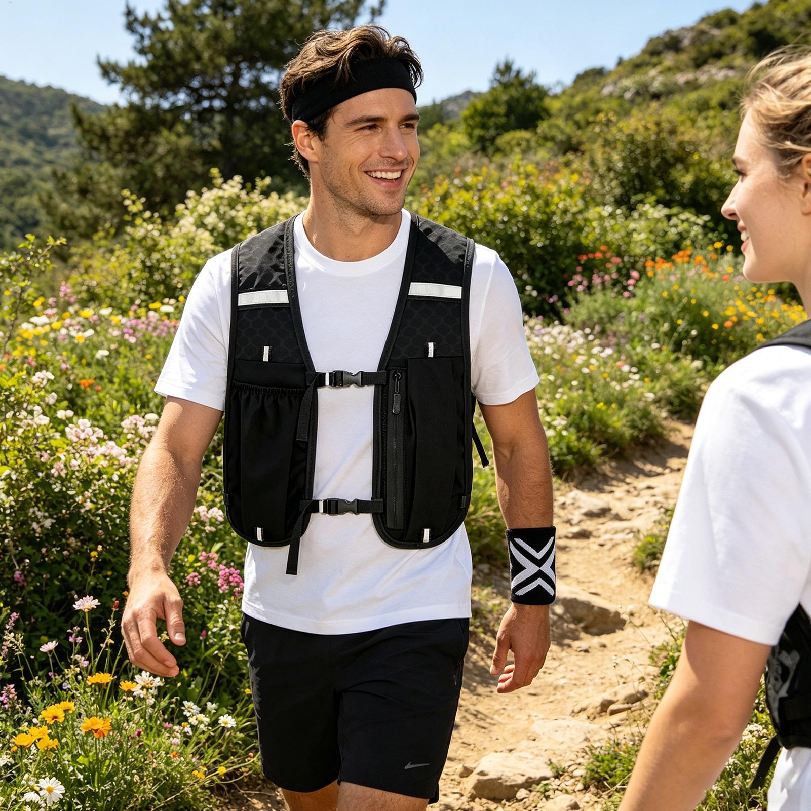 Night Running Vest Sports Gear - Running Gear Headband ulasan dan harga