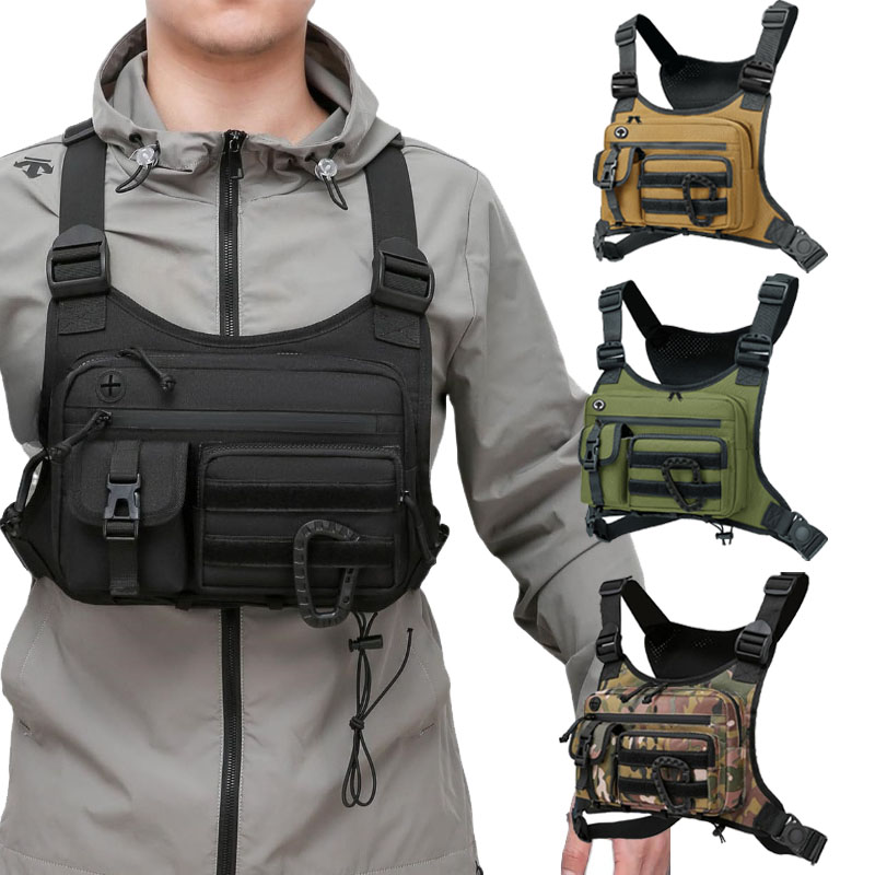 Tactical Chest Bag Men's Vest  - Running Hydration Vest ulasan dan harga