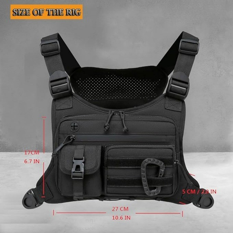 Tactical Chest Bag Men's Vest  - Running Hydration Vest ulasan dan harga