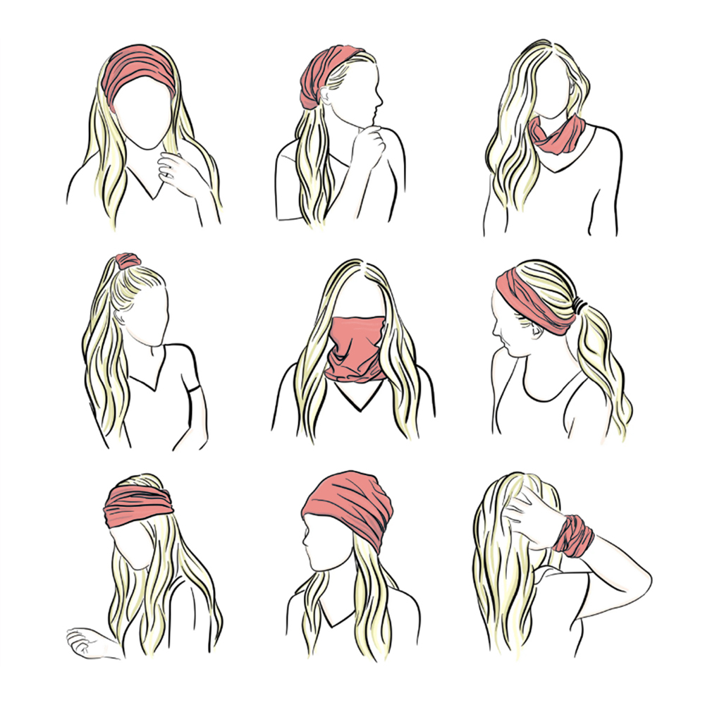 Purple Balaclava Women Running - Running Gear Headband ulasan dan harga