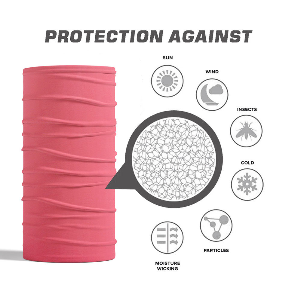 Pink Seamless Outdoor Bandana  - Running Gear Headband ulasan dan harga