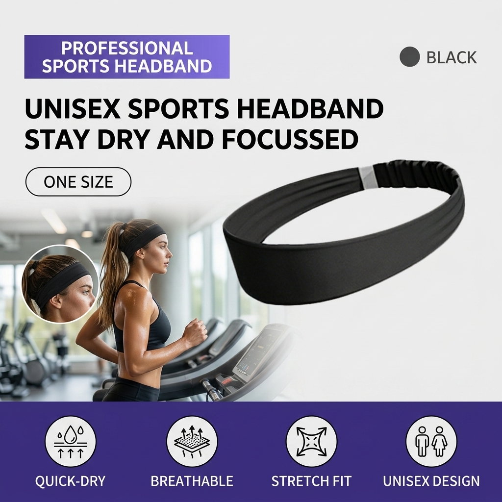 Breathable Sports Headband Moi - Running Gear Headband ulasan dan harga