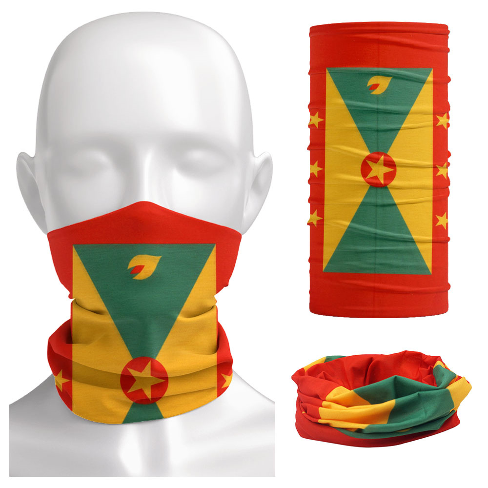 Grenada Flag Pattern Face Band - Running Gear Headband ulasan dan harga