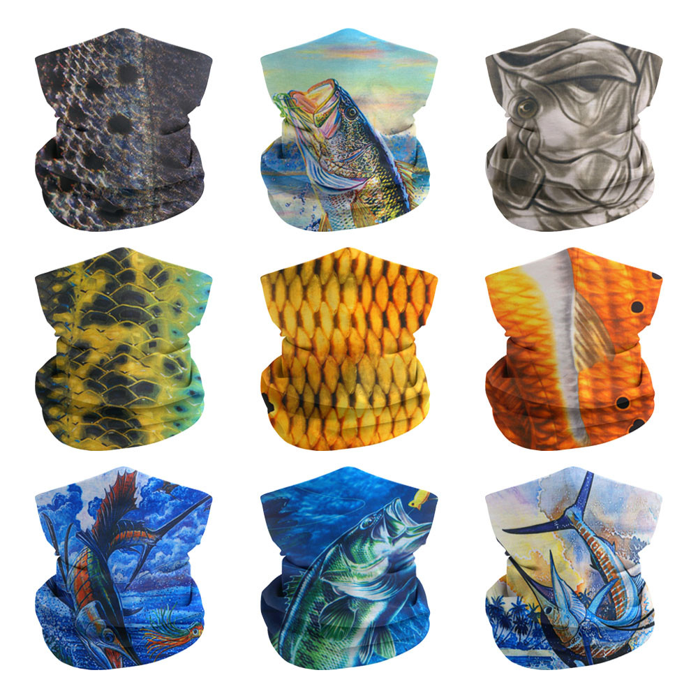 Fish Scales Pattern Neck Gaite - Running Gear Headband ulasan dan harga