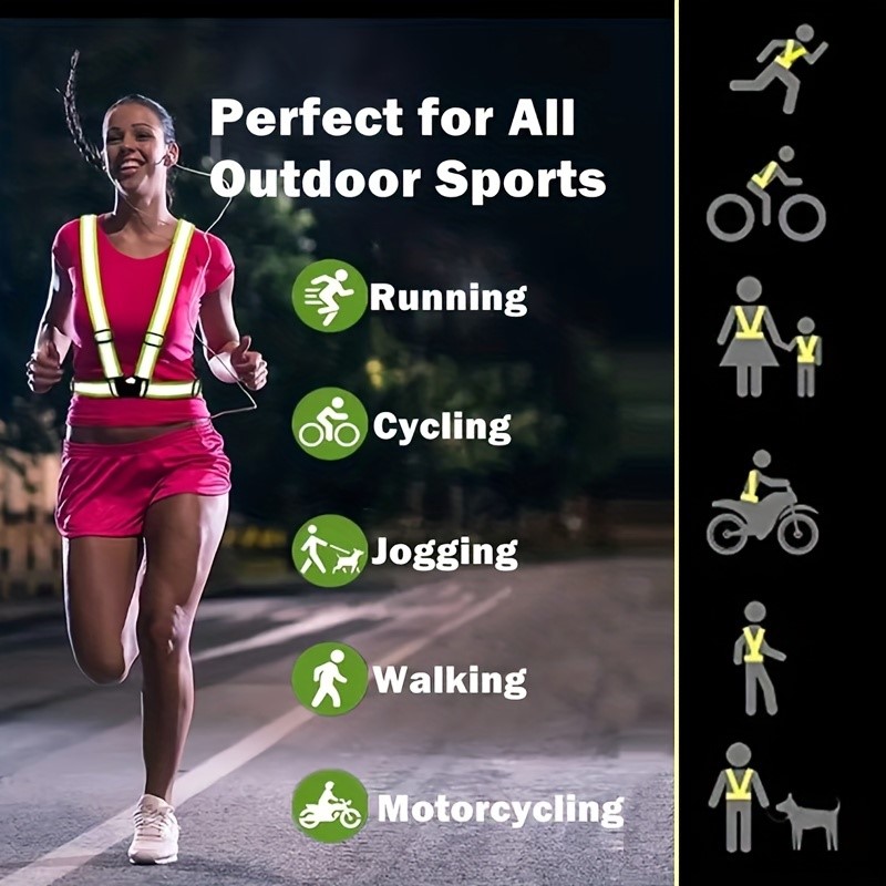 High Visibility Reflective Saf - Reflective Running Gear Vest ulasan dan harga