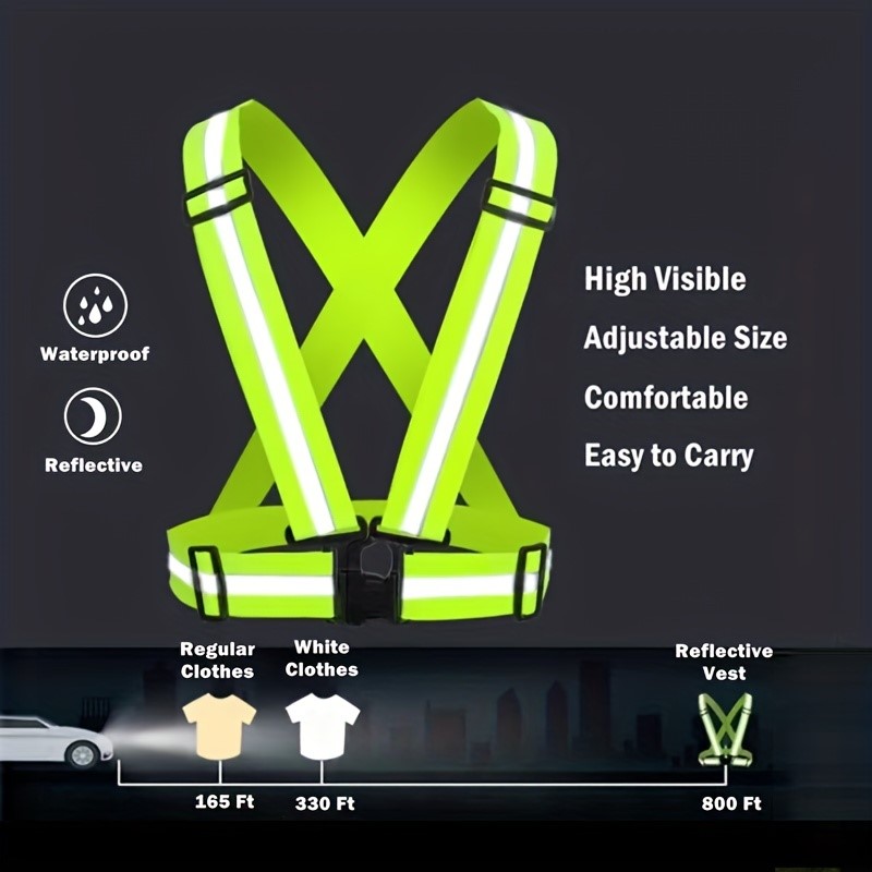 High Visibility Reflective Saf - Reflective Running Gear Vest ulasan dan harga